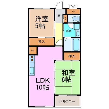 クリスタルサンの物件間取画像